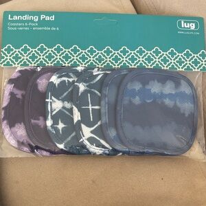 Lug Tie-Dye Coasters Set - Blue and Purple